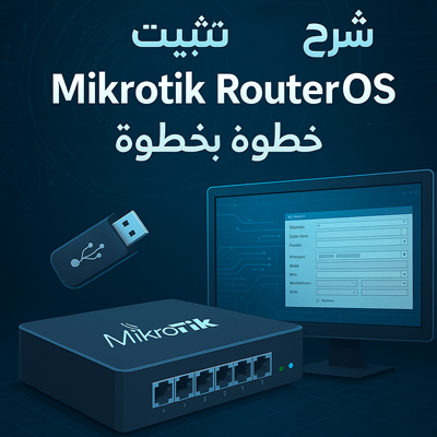 شرح تثبيت Mikrotik RouterOS خطوة بخطوة للمبتدئين